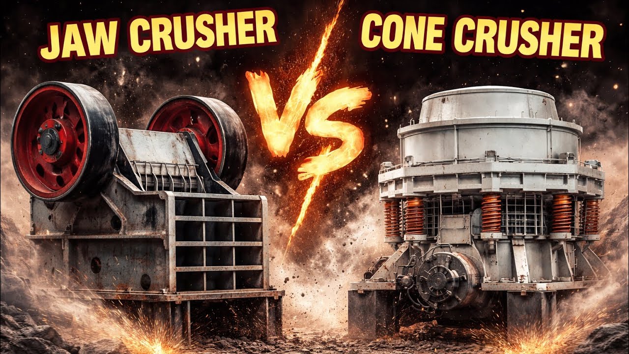 Jaw Crusher 🆚 Cone Crusher |Which Is More Powerful?💥 #stonecrusherbusiness #jawcrusher #conecrusher 