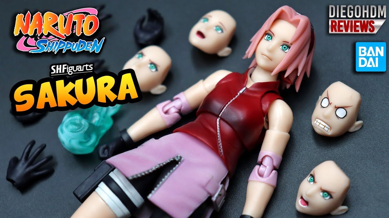 SAKURA Bandai SH Figuarts 3.0 Naruto Shippuden Unboxing e Review BR