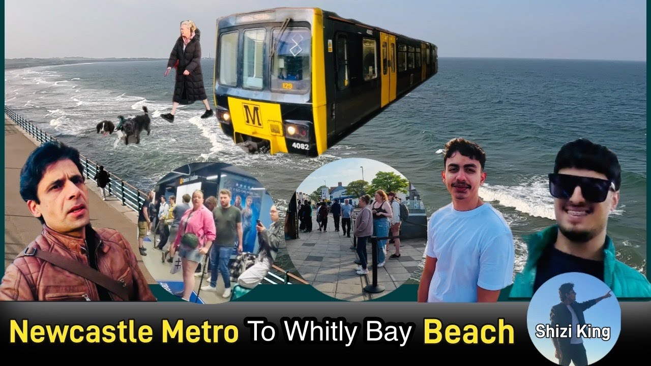 Day Trip to Whitley Bay Beach on Newcastle Metro | Newcastle Upon Tyne | 4K Ultra HD | Shizi King