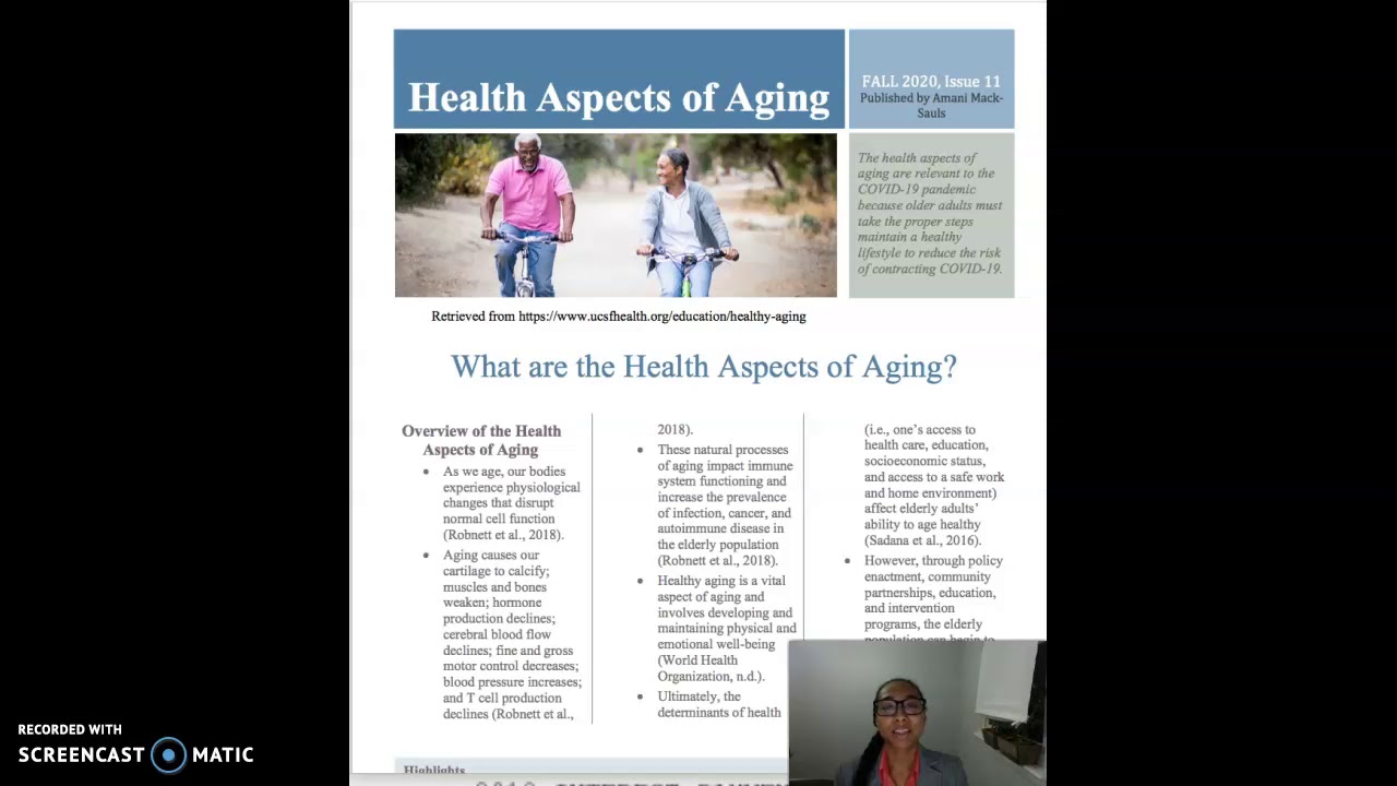 Health Aspects of Aging