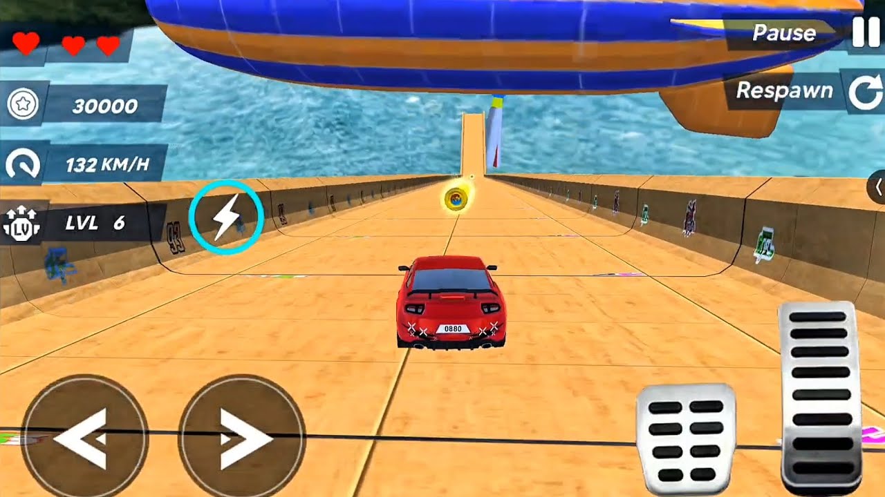 INSANE 😍 Car driving mega ramps stunts 😱