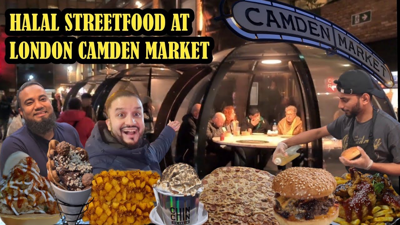 Halal Streetfood In London At Camden Market | Trying Hyped Food You MUST Try! | DanishVlogsster