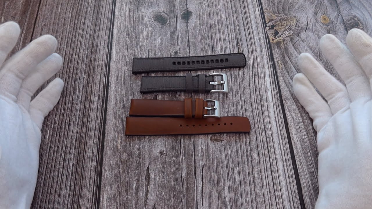 Leather and Cordura Fabric Hybrid Rubber Straps from Barton
