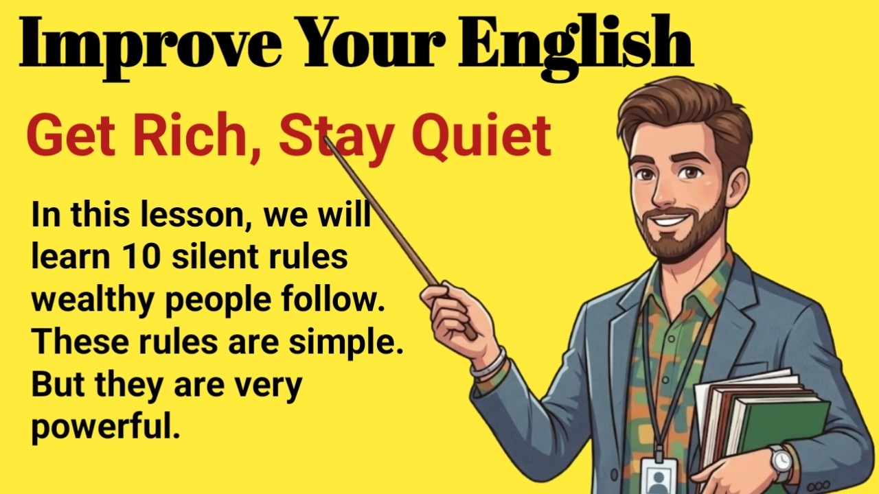 Get Rich, Stay Quiet  | 10 Silent Rules Wealthy People Never Explain #english #getrich #learnenglish