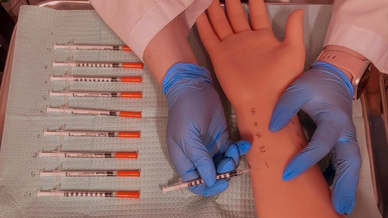 ASMR Allergist Exam & Allergy Testing (Intradermal Test)
