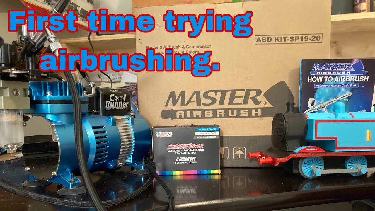 Getting started with airbrushing and unboxing for the first time (Master Airbrush kit)