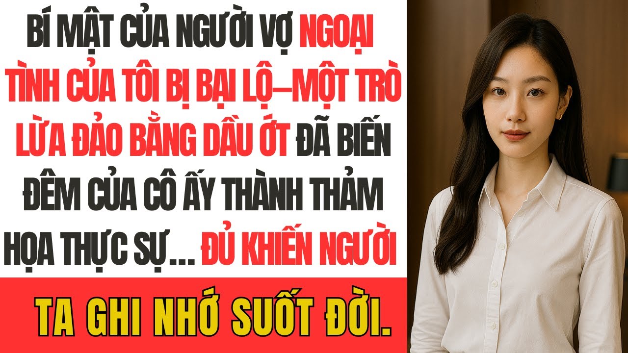 Bí mật của người vợ ngoại tình của tôi bị bại lộ—Một trò lừa đảo bằng dầu ớt đã biến đêm của cô ấy