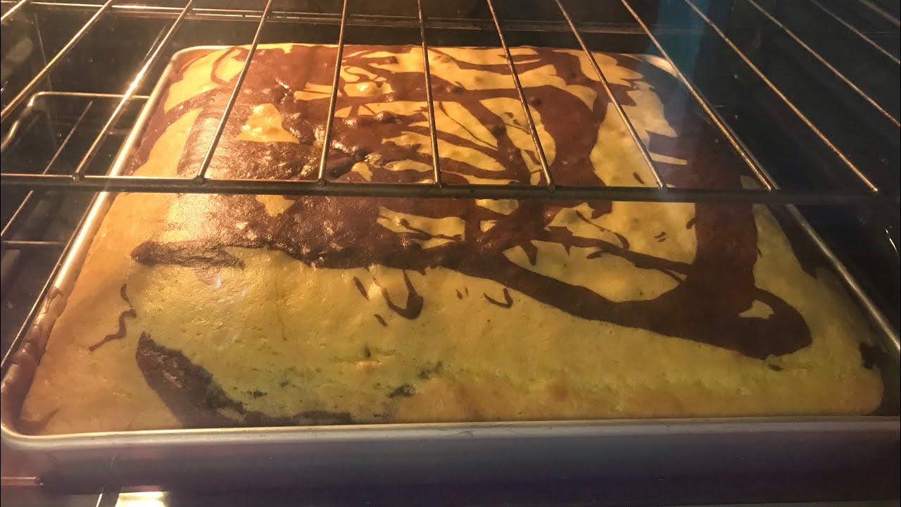 Marathon de videos en vivo pastel de caja pan de vainilla marmolado con chocolate