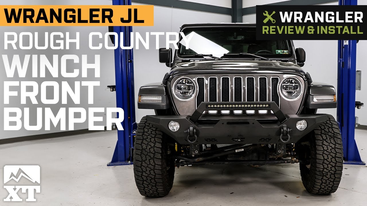 Jeep Wrangler JL Rough Country Full Width LED Winch Front Bumper Review & Install
