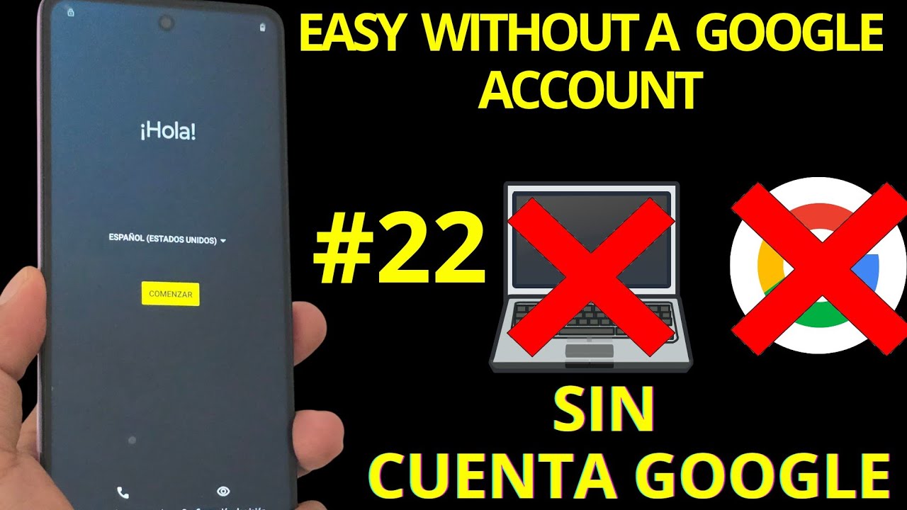 Como eliminar cuenta de google motorola android 14 - 15 - 16 SIN PC