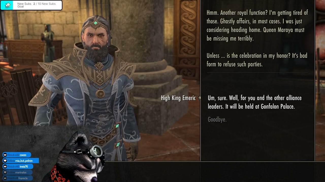 Tianlein plays ESO (608) - High Isle -Quests: A Chance of Peace & The Missing Prowler