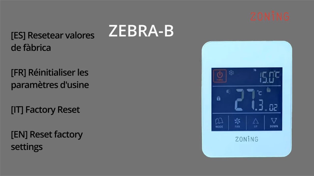 ZEBRA.  Factory Reset