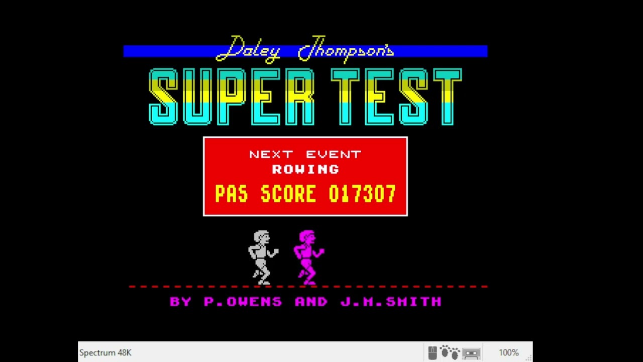 ZX Spectrum, Emulated, Daley Thompson's Supertest, Day 2, 63324 points