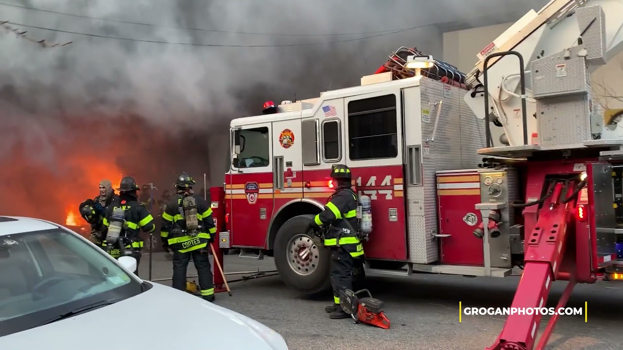 FDNY Queens 3rd Alarm With Multiple Explosions and Rescued Civilian Box 4302 128-20 14 Ave 1/21/19