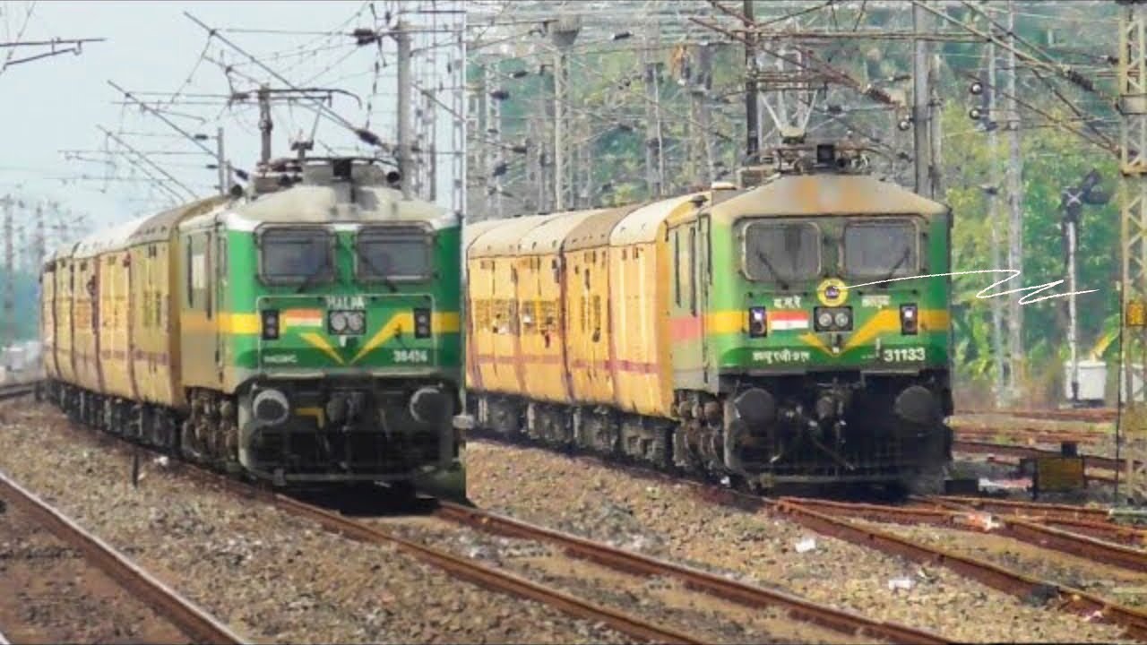 GREEN HORSE WAG-9 leading 02197 Coimbatore – Jabalpur Special through Konkan Railway🌴⚡️
