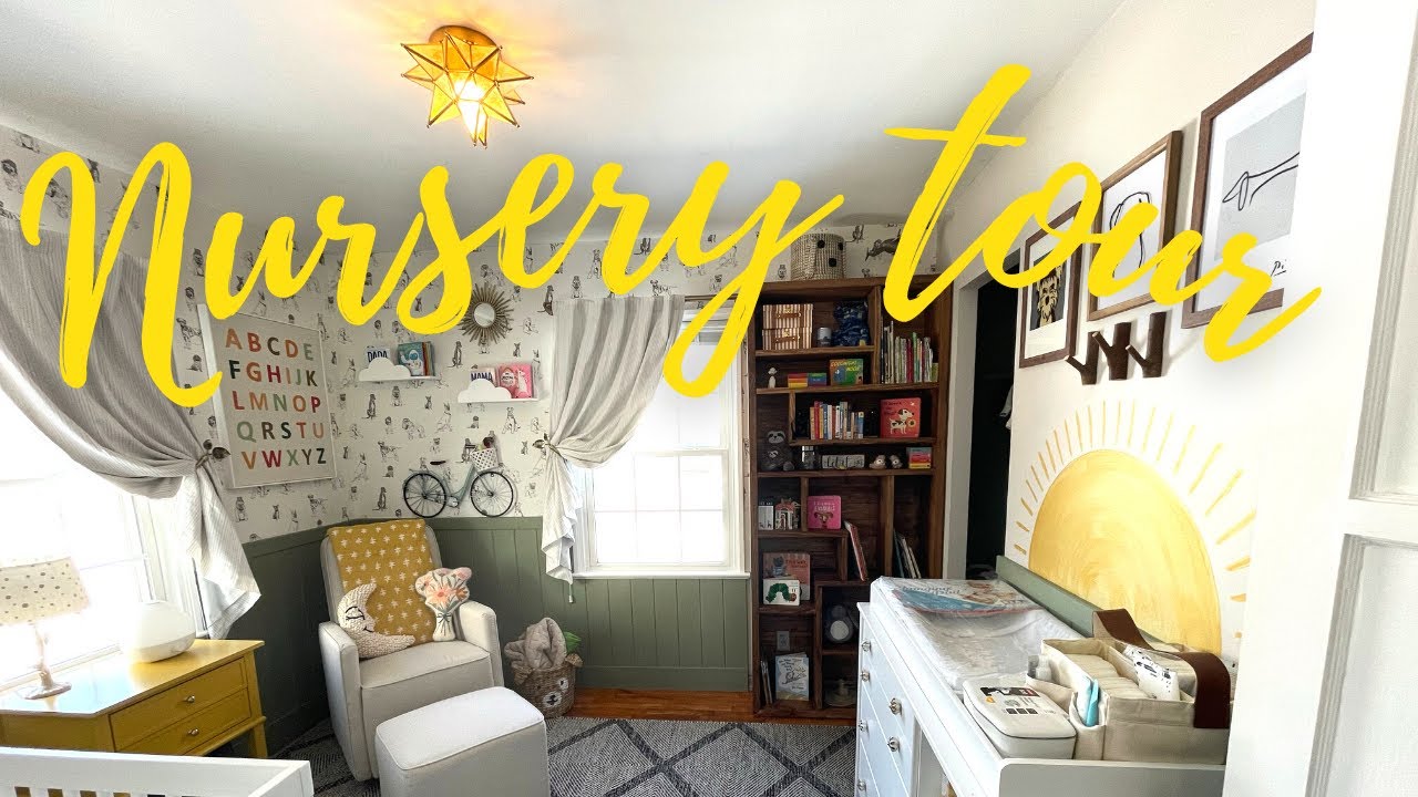 Baby nursery tour: eclectic dog park theme (gender neutral)
