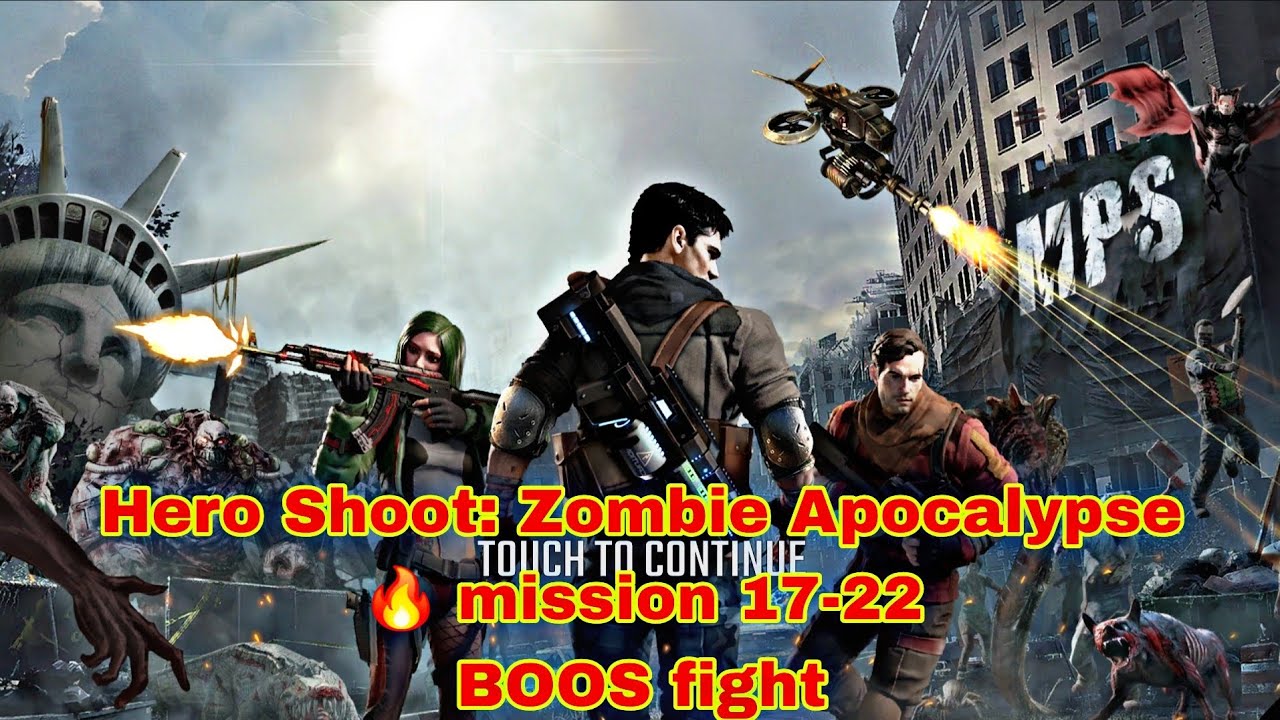 Hero Shoot: Zombie Apocalypse 🔥 Intense Zombie Battles | Missions 17–22 (AK47 Action)