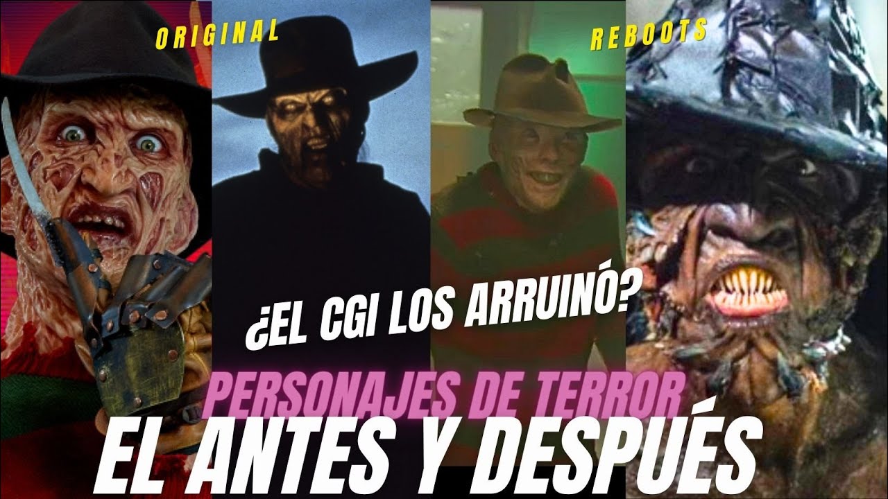 Así eran ANTES/ Así lucen AHORA/ El cambio de los efectos prácticos por el CGI #personajesdeterror