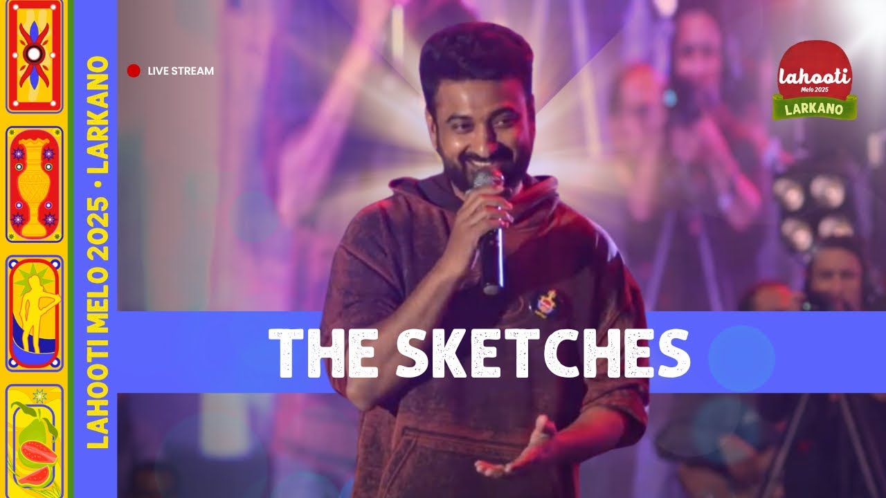 The Sketches (Saif Samejo) Performance at Lahooti Melo 2025 • Larkano