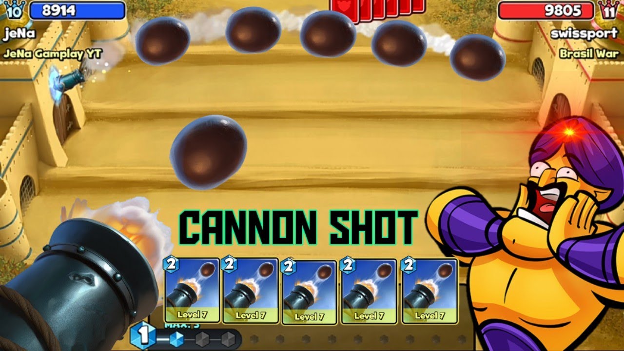 Castle Crush - Destroying Opponents Castle Using Only Cannon Shots! - Castle Crush Gameplay