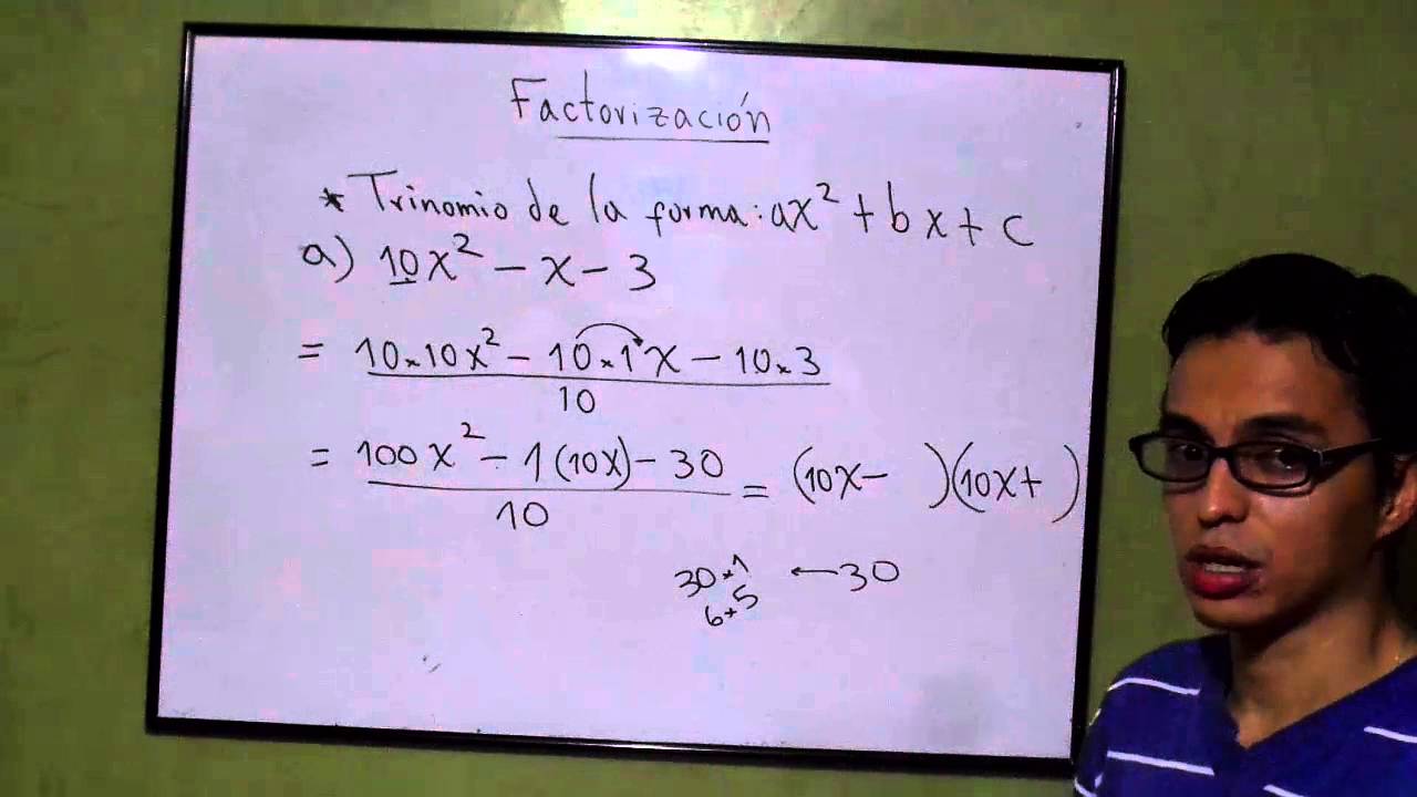 Factorización por trinomio ax2+bx+c