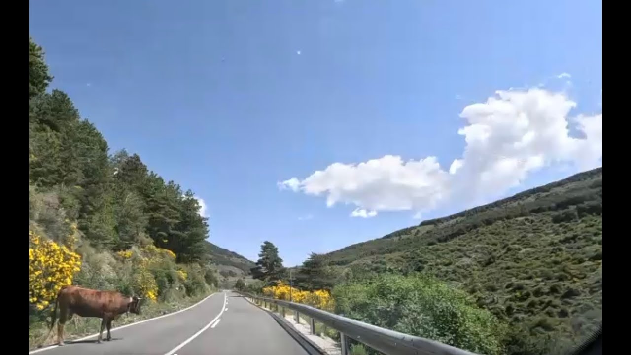 Ruta en coche: subida al Puerto de la Ragua, Sierra Nevada. Andalucía, Spain. Road Trip.