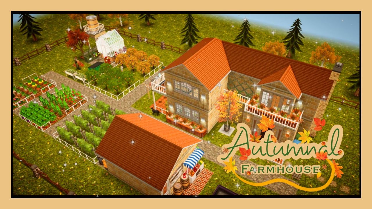 🌻 Autumnal Farmhouse 🍂🍃 | House Tour | The Sims Freeplay House Design