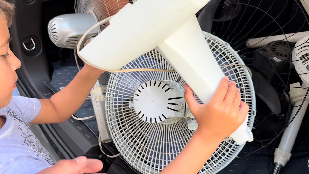 TESTAMOS os 7 VENTILADORES que compramos no BAZAR benificente 