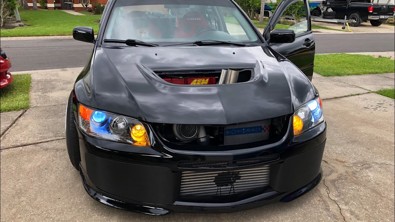 Taking the black Evo 9 MR for a drive