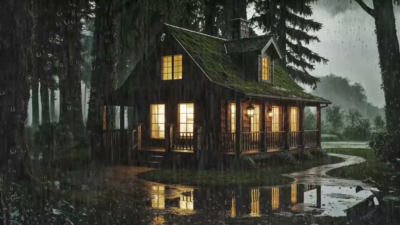 Urban Night Rain Ambience | Quiet City Sounds for Sleep