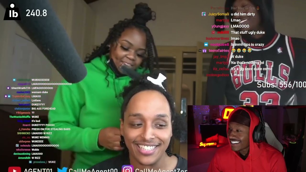 DUKE DENNIS REACTS TO HIS RIZZ COMPLIATION