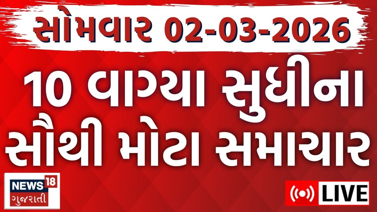 Gujarat Latest News LIVE | ગુજરાતના આજના તમામ મહત્વના સમાચાર | Weather Updates | News18 Gujarati