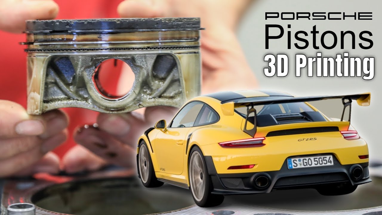Технология 3D-печати Porsche оптимизировала поршни для мощного 911 GT2 RS.