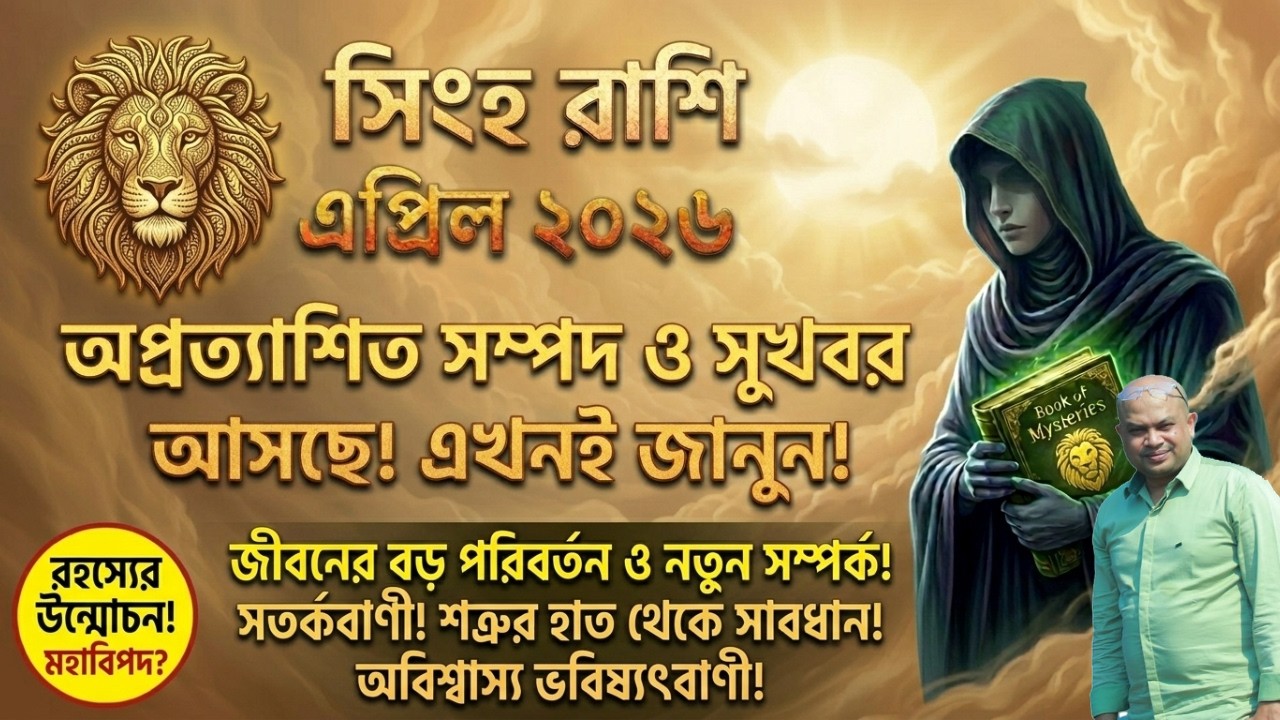 সিংহ রাশি এপ্রিল ২০২৬ কেমন যাবে, Leo Horoscope Bengali April 2026.