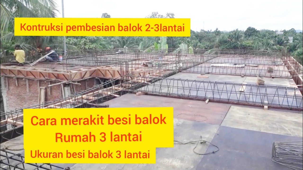 struktur pembesian balok 2dan 3 lantai