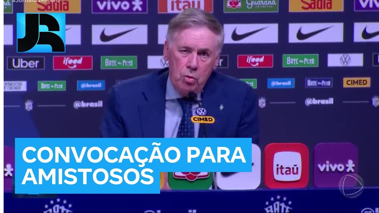 Carlo Ancelotti convoca a seleção brasileira para últimos amistosos antes da Copa do Mundo