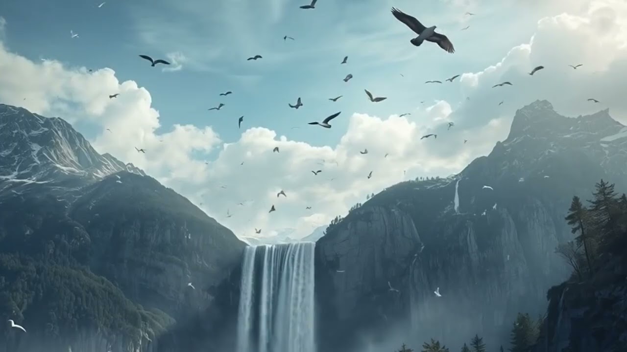 Peaceful Mountain, River & Wildlife | Calm Piano Music for Deep Relaxation