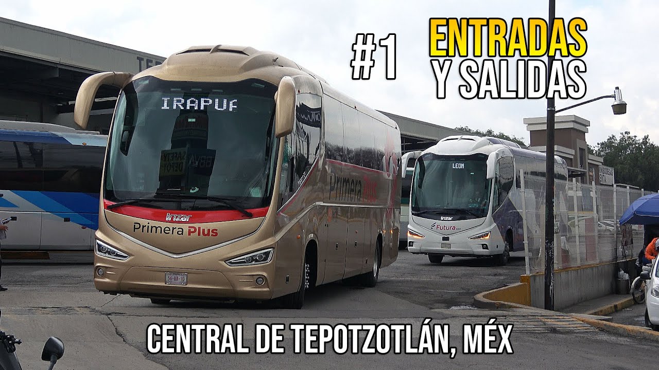 Entradas y Salidas de Autobuses en Central de Tepotzotlán, Méx
