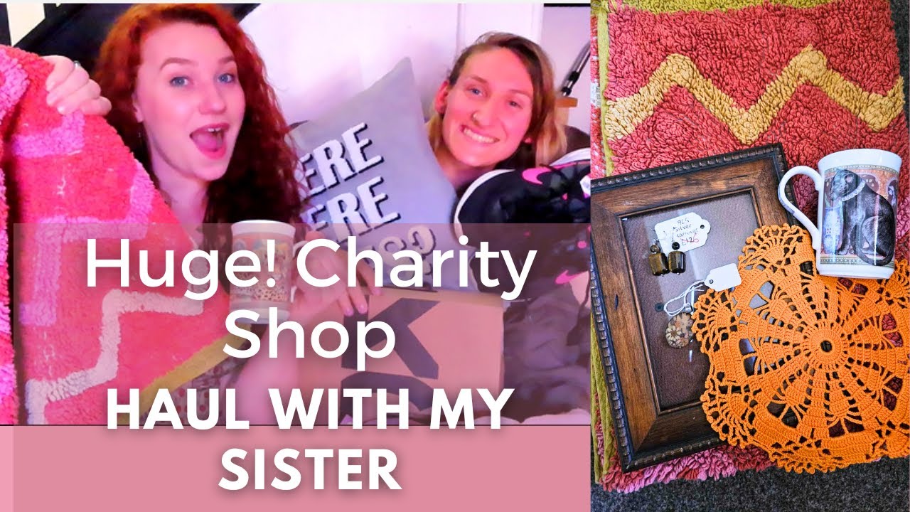 Chairty shop haul with my sister! What we got and the bargains we found!