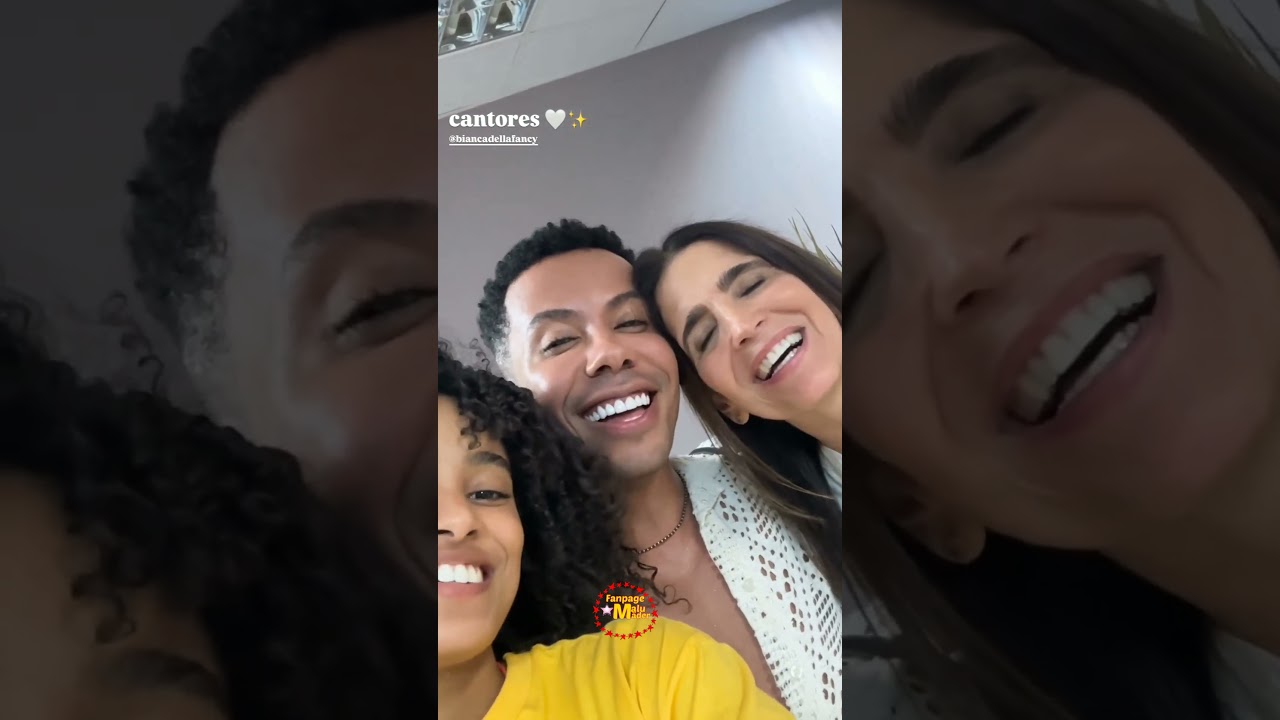 Malu, L&iacute;via Silva e Bianca Della Fancy nos bastidores da novela Renascer. Fez at&eacute; na dancinha.