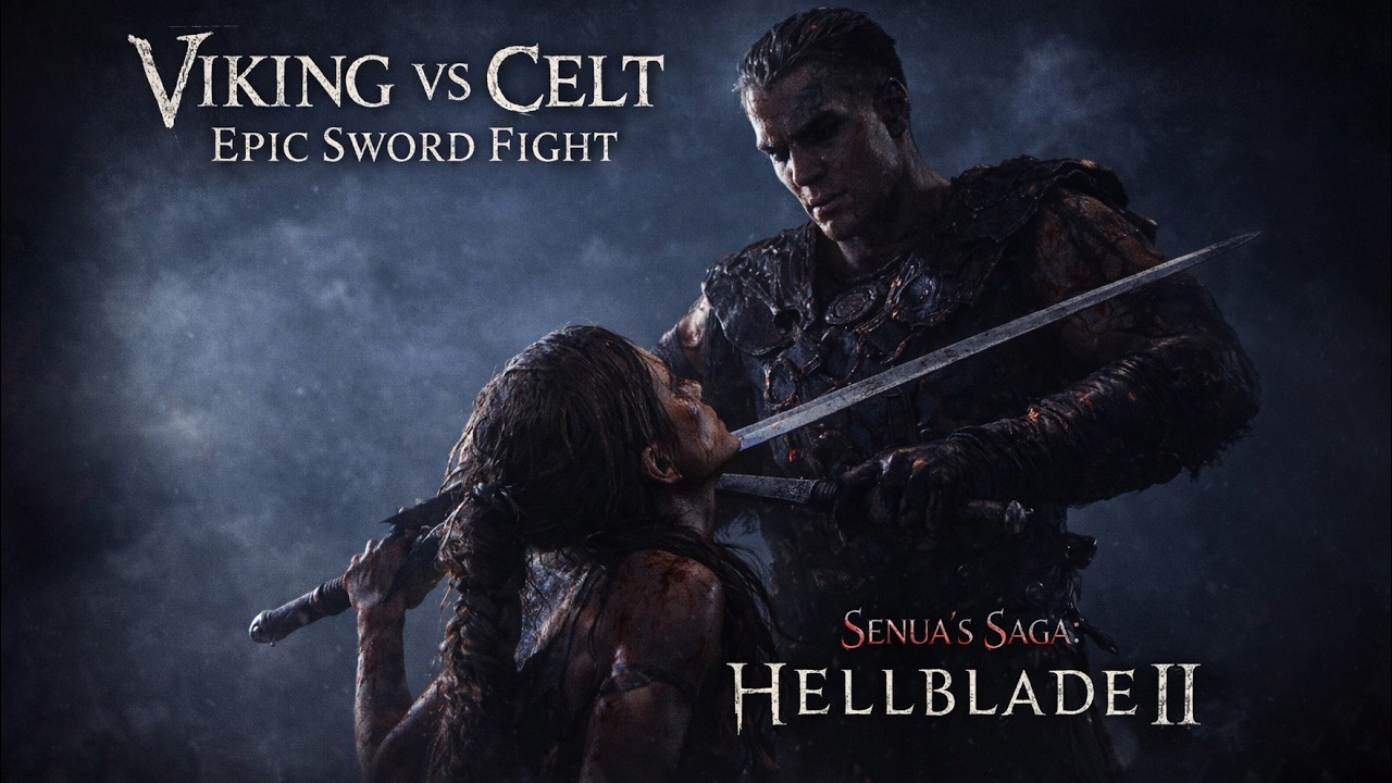 Viking vs Celt Epic Sword Fight. Senua's Saga: Hellblade II Gameplay
