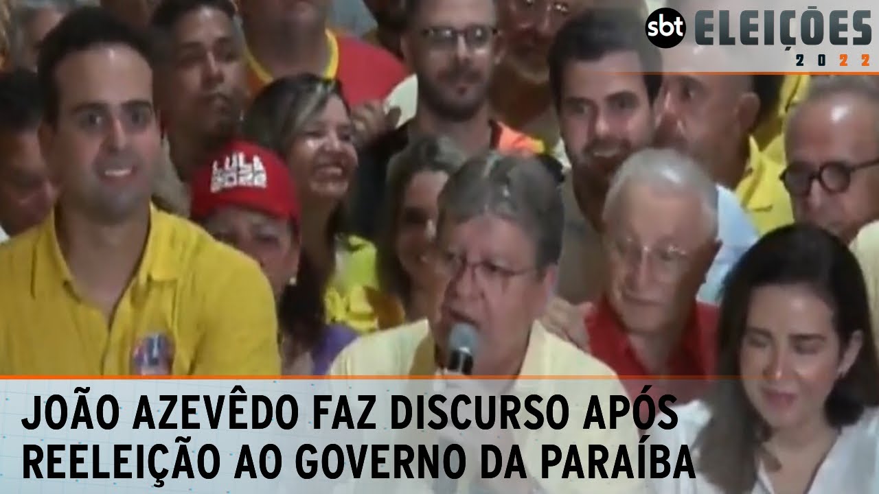 João Azevêdo faz discurso após reeleição ao Governo da Paraíba | Eleições 2022