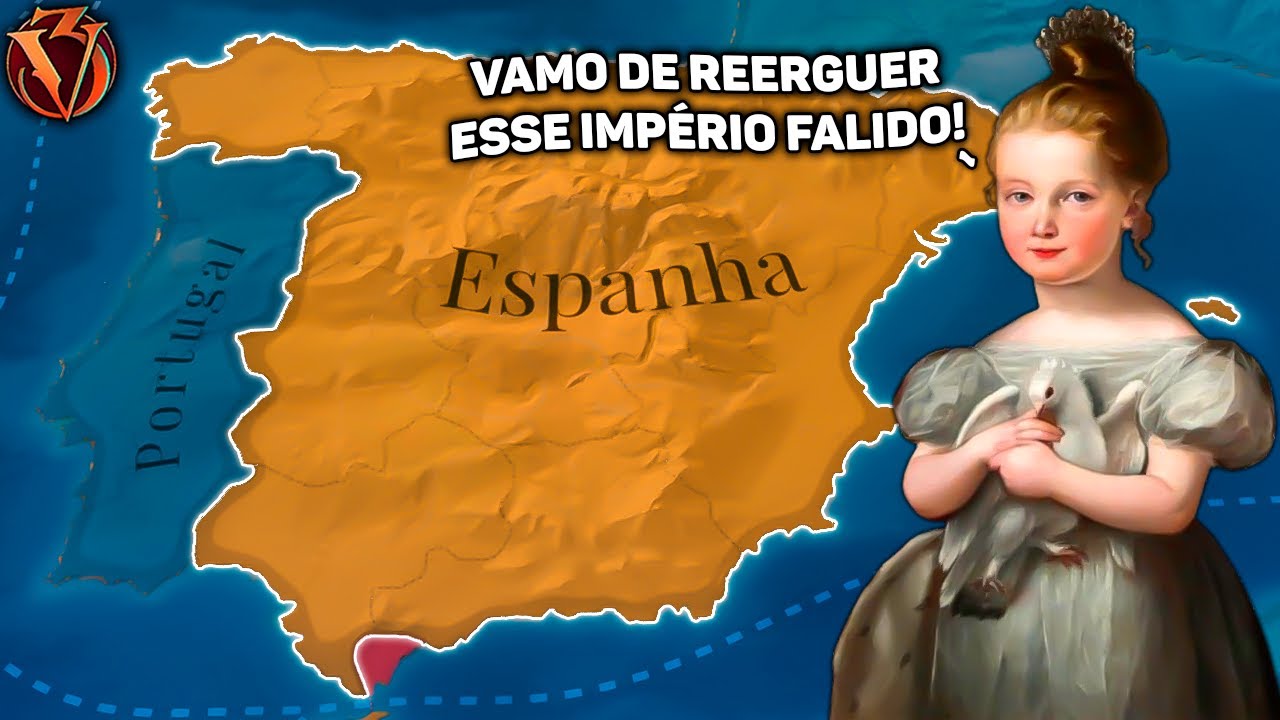 UMA CRIANÇA LEVANDO UM IMPÉRIO NAS COSTAS! Te amo, Isabel II | Victoria 3 Espanha #01