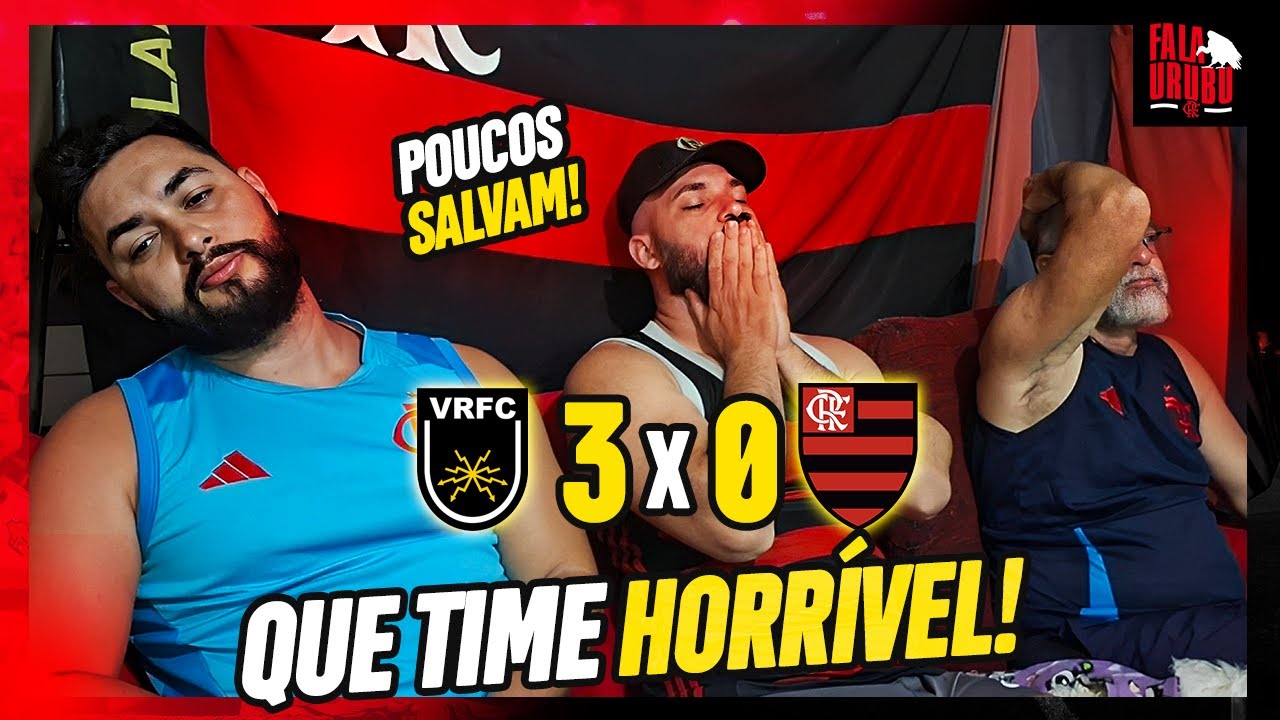 REACT VOLTA REDONDA 3X0 FLAMENGO! MOLECADA SEM VONTADE PERDE MAIS UMA NO CARIOCA!