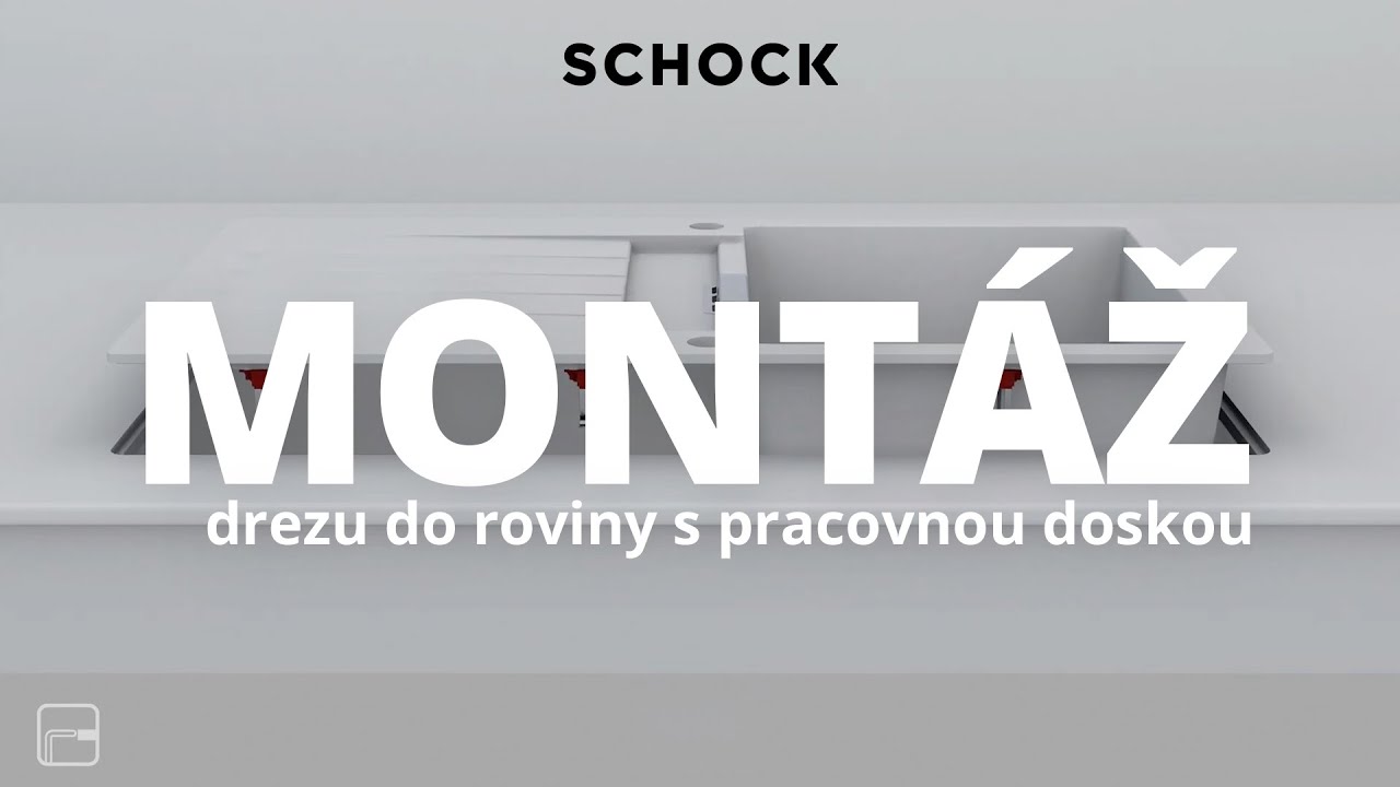 #Shock montáž drezu do roviny s pracovnou doskou