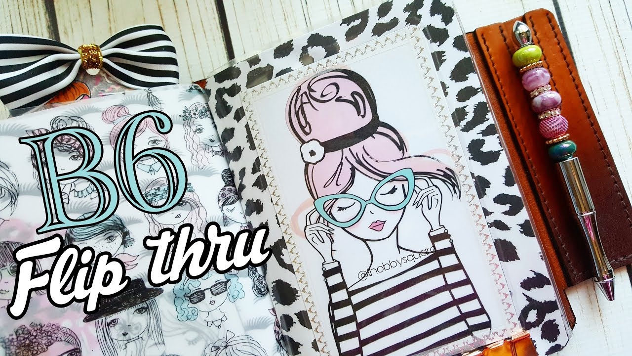 B6 Traveler's Notebook flip through | ApplePigLeatherArt