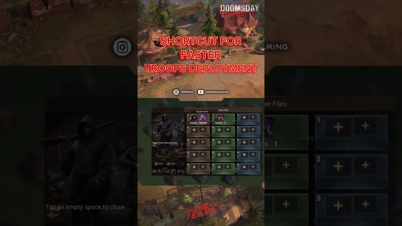 TheTermsGaming - Shortcut For Faster Troops Deployment On #DoomsdayLastSurvivors