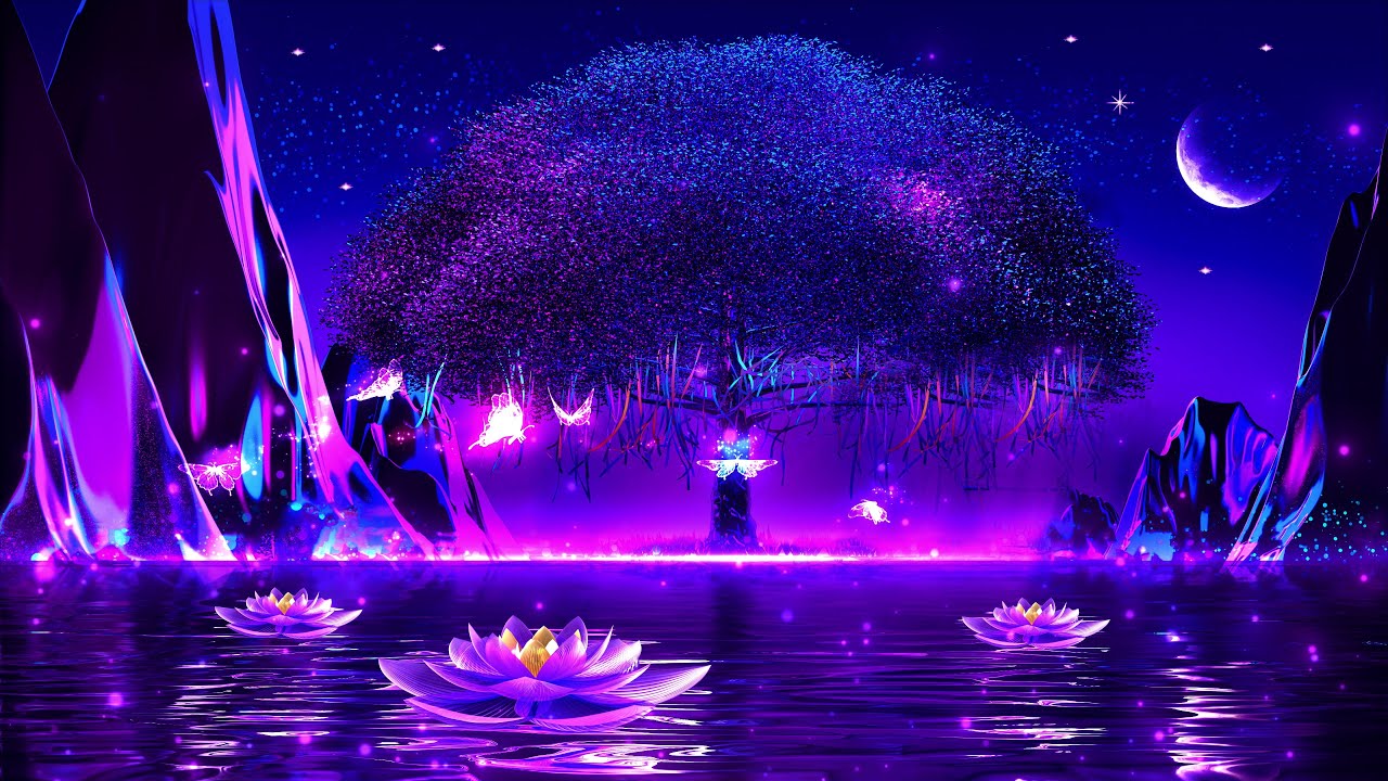 Magical Night 💜 Soothing Deep Sleep Music | Meditation Relaxing Music