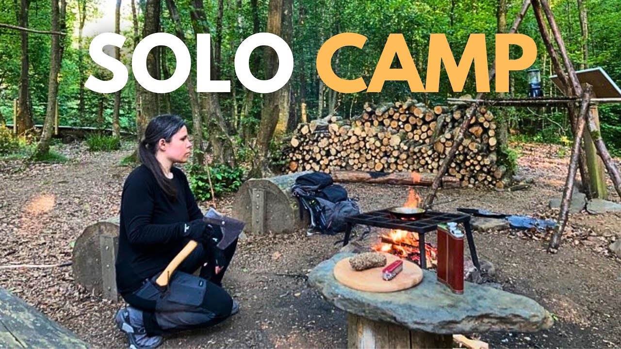 SOLO CAMPING | Forêt, détente et omelette au feu de bois