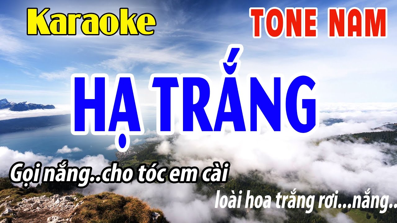 Karaoke Tone Nam Hạ Trắng | Gm | Đời Sống Và Âm Nhạc
